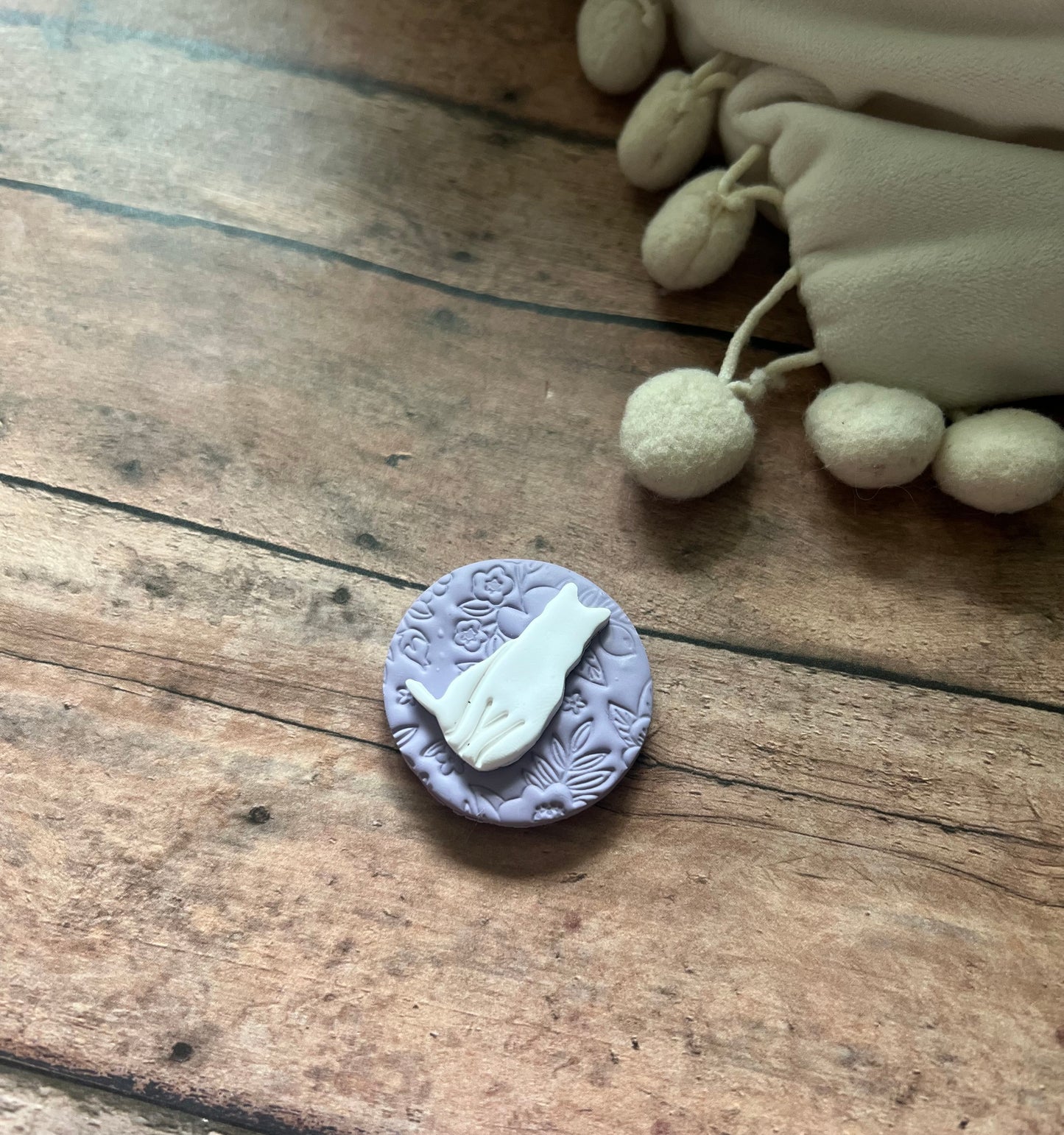 Purple Cat Magnet