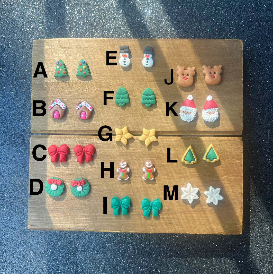 Holiday Studs; Choose Your 4