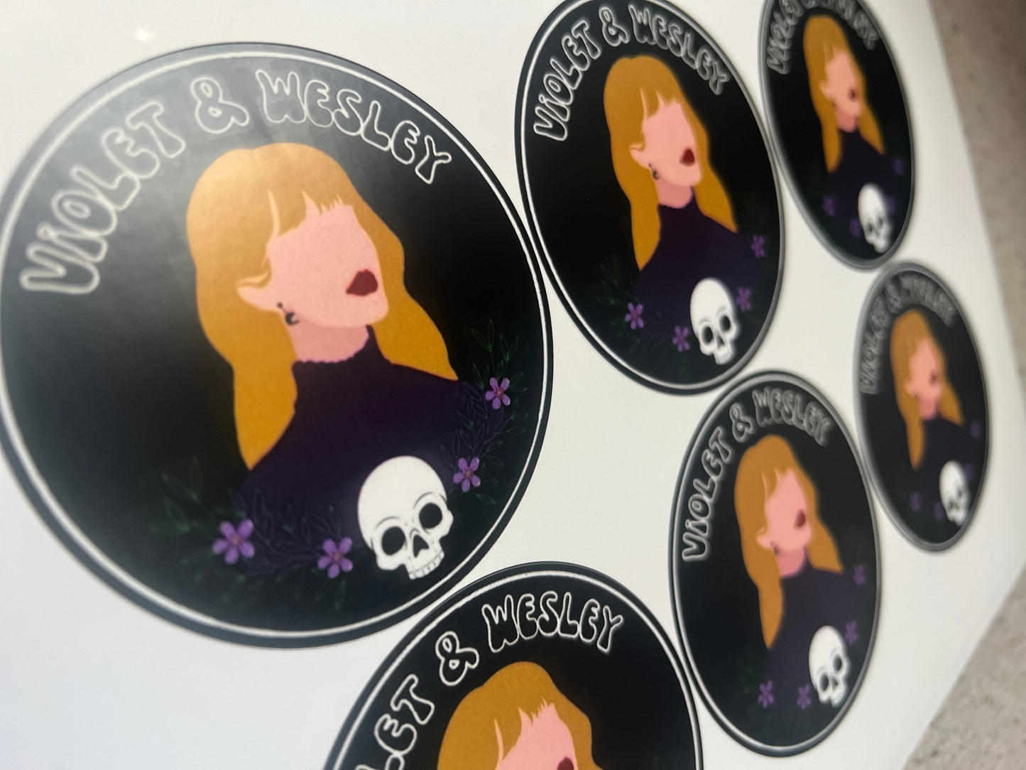 Violet & Wesley sticker