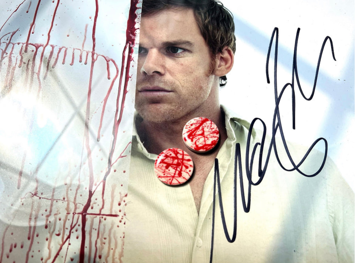 Dexter Blood Spatter Studs