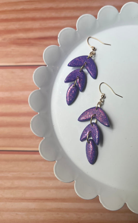 Glitter drop; Purple
