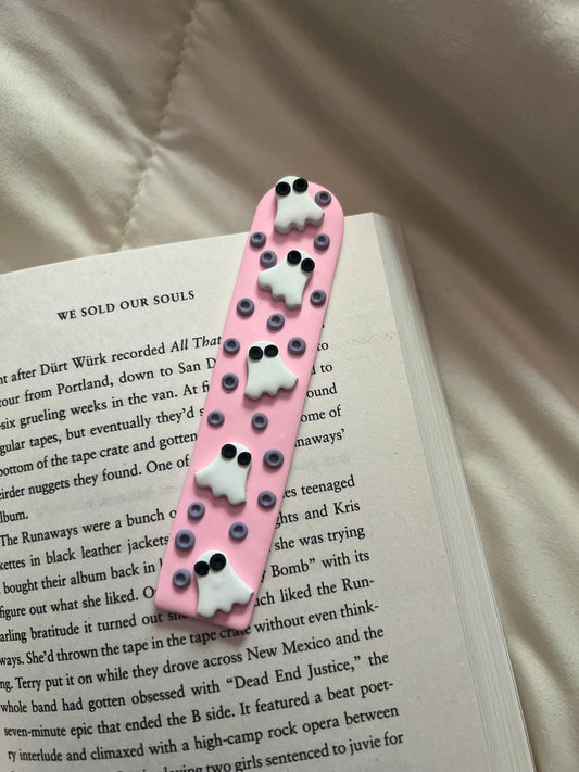 Pink Ghost Bookmark