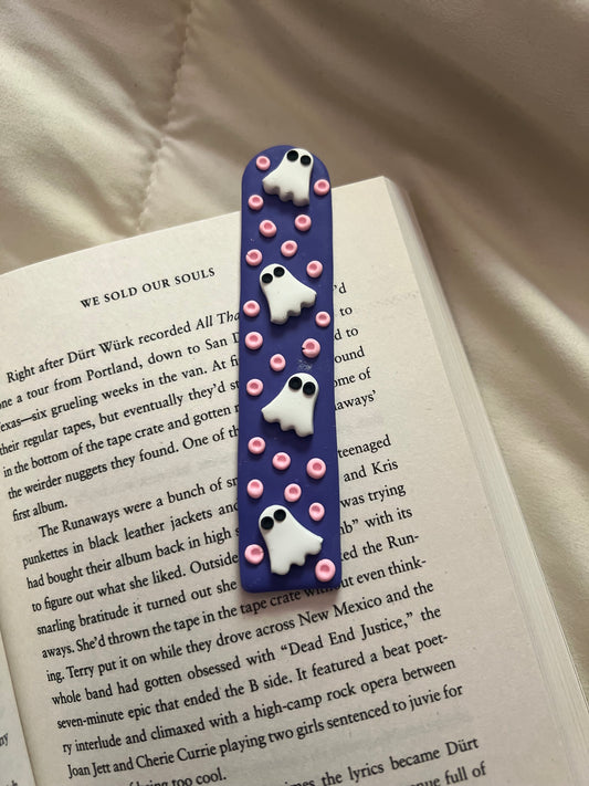 Purple Ghost Bookmark