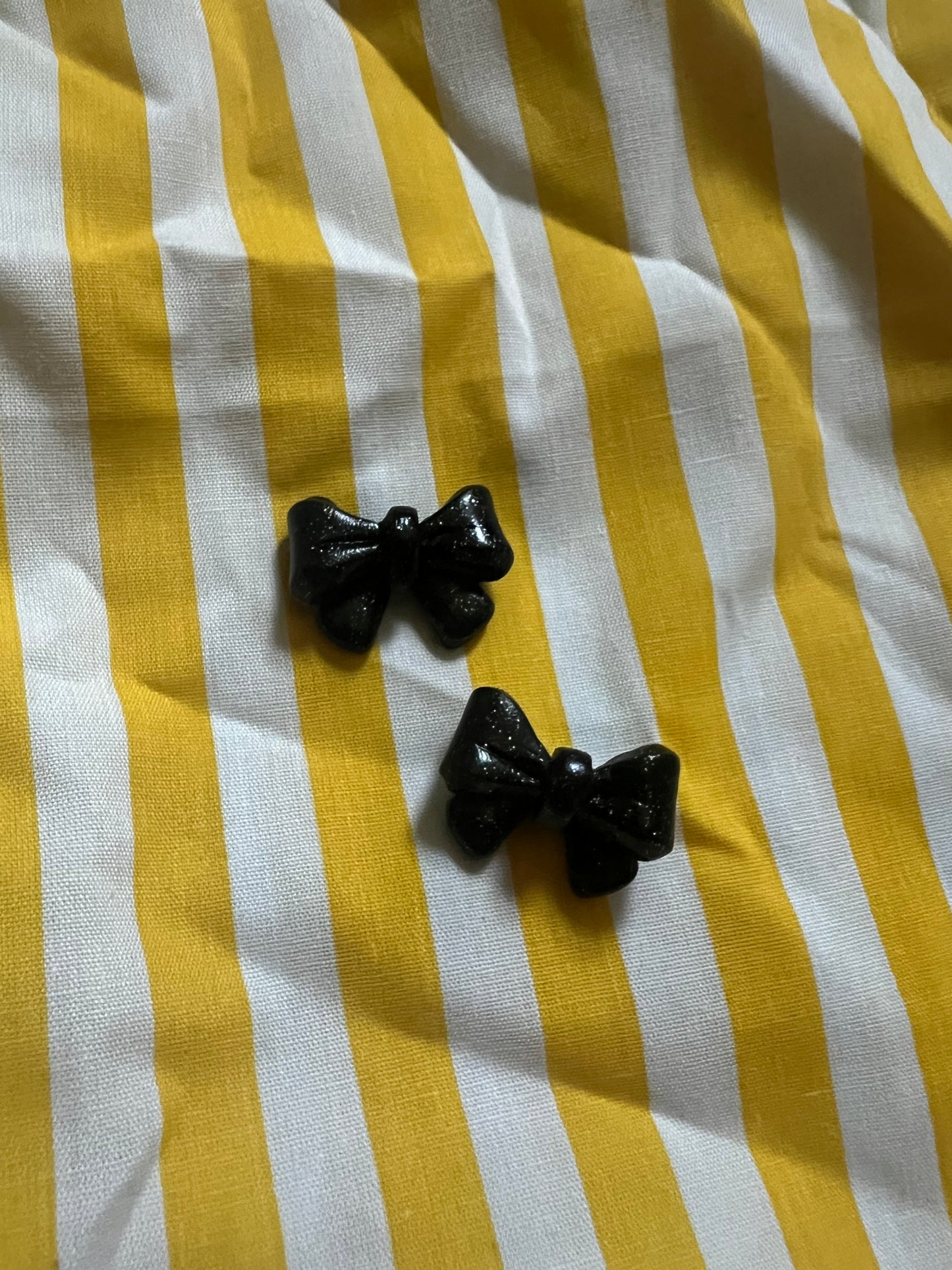 Black Glitter Bow