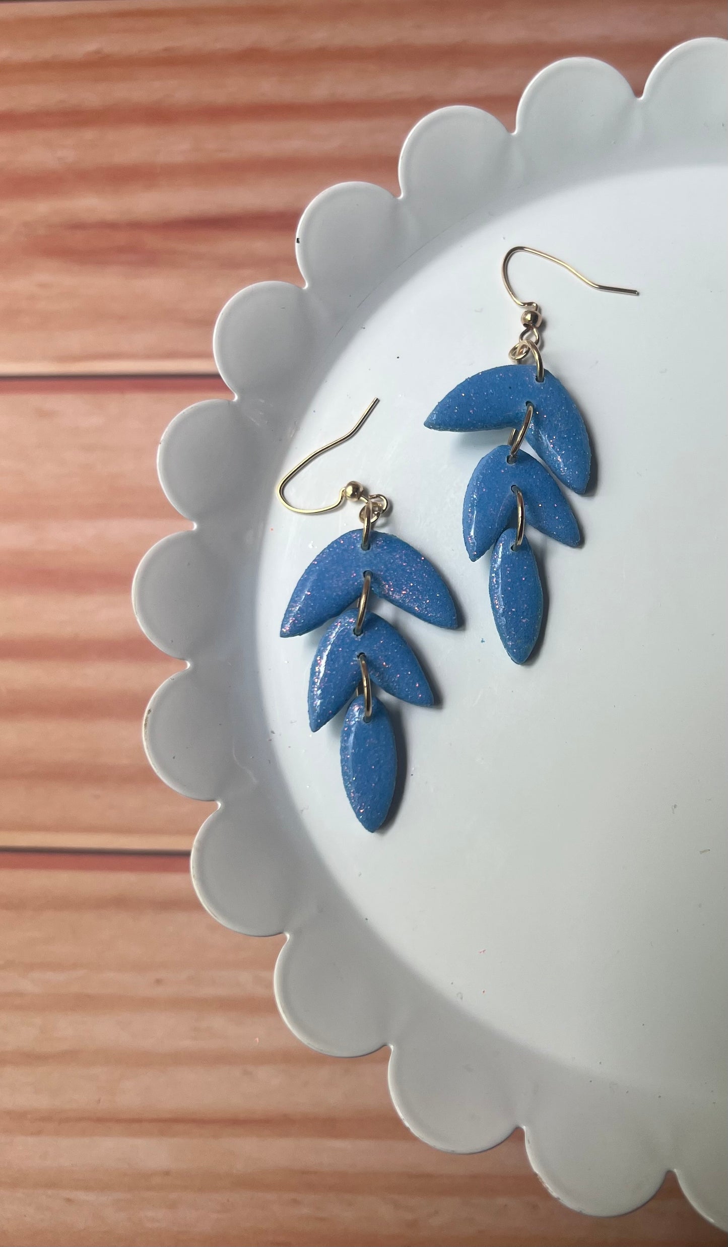 Glitter drop; Blue