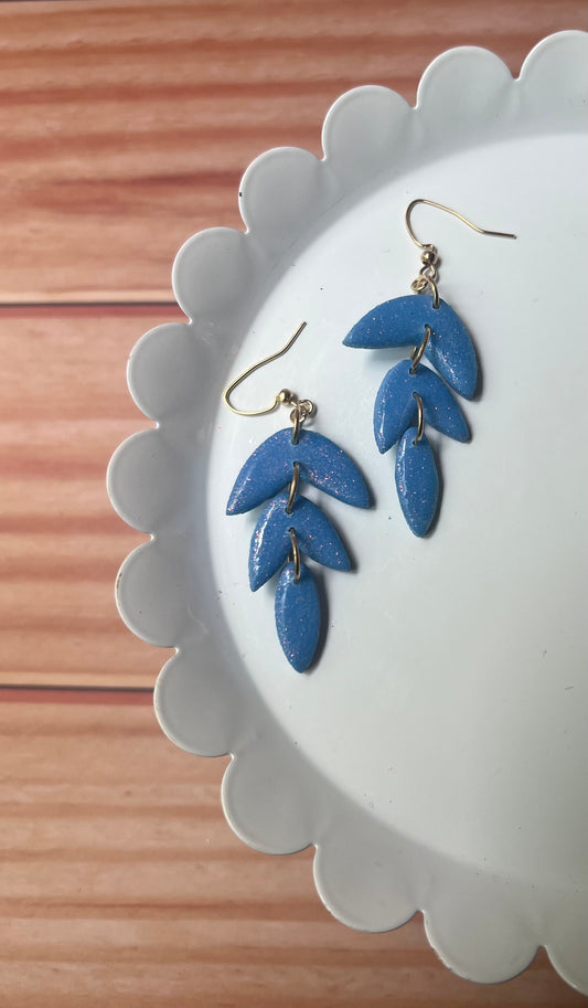 Glitter drop; Blue