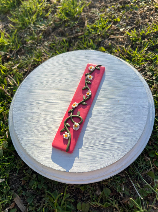 Pink Floral Bookmark