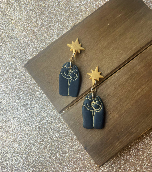 Oh Holy Night; Black & Gold