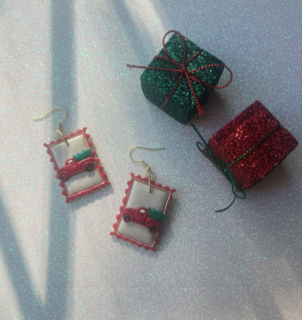 Little Red Truck & a Christmas Tree