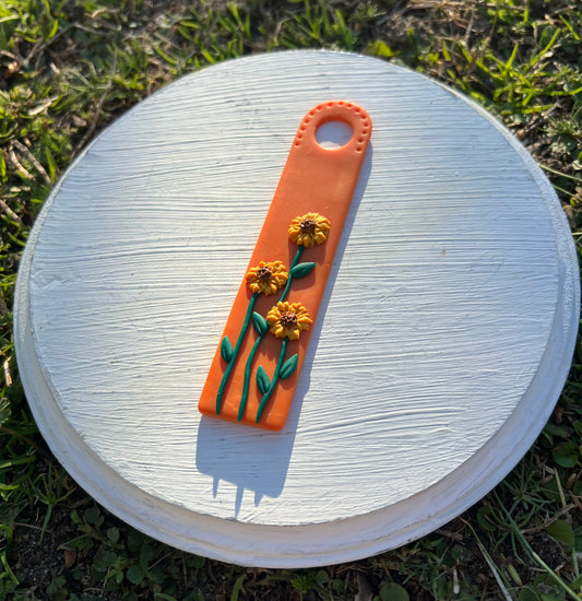 Orange Sunflower Bookmark