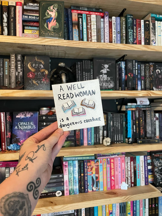 Dangerous Creature; Bookshelf Sign