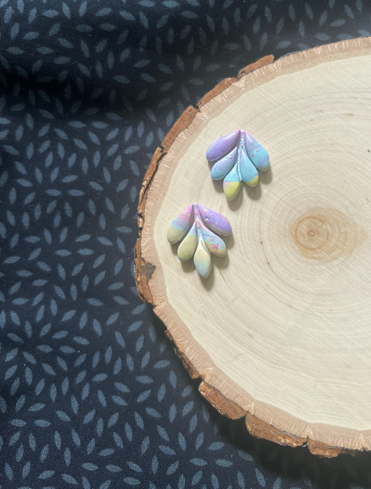 Rainbow Marble Stud 2