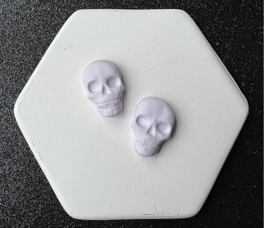 Lavender Skull Studs